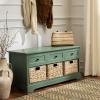 Safavieh American Homes Collection Damien Vintage Grey 3 Drawer Storage Unit(Dusty Green)