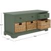 Safavieh American Homes Collection Damien Vintage Grey 3 Drawer Storage Unit(Dusty Green)