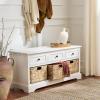 Safavieh American Homes Collection Damien Vintage Grey 3 Drawer Storage Unit(Ivory)