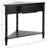 Safavieh American Homes Collection Gomez Vintage Grey Corner Table(Distressed Black)