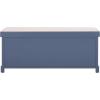 Safavieh American Homes Collection Lonan Grey and White Wicker Storage Bench(Blue)