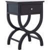 Safavieh American Homes Collection Maxine Vintage Cream Accent Table,Vanilla(Black)