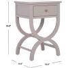 Safavieh American Homes Collection Maxine Vintage Cream Accent Table,Vanilla(Grey)
