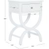 Safavieh American Homes Collection Maxine Vintage Cream Accent Table,Vanilla(Off White)
