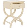Safavieh American Homes Collection Maxine Vintage Cream Accent Table,Vanilla(Vanilla)