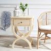 Safavieh American Homes Collection Maxine Vintage Cream Accent Table,Vanilla(Vanilla)