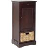 Safavieh American Homes Collection Raven Vintage Grey Tall Storage Unit(Dark Cherry)