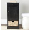 Safavieh American Homes Collection Raven Vintage Grey Tall Storage Unit(Distressed Black)