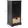 Safavieh American Homes Collection Raven Vintage Grey Tall Storage Unit(Distressed Black)