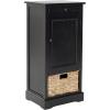 Safavieh American Homes Collection Raven Vintage Grey Tall Storage Unit(Distressed Black)
