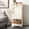 Safavieh American Homes Collection Raven Vintage Grey Tall Storage Unit(Distressed Cream)