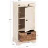 Safavieh American Homes Collection Raven Vintage Grey Tall Storage Unit(Distressed Cream)