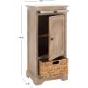 Safavieh American Homes Collection Raven Vintage Grey Tall Storage Unit(White Washed)