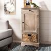 Safavieh American Homes Collection Raven Vintage Grey Tall Storage Unit(White Washed)