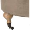 Safavieh Clara Round Ottoman(Mushroom)
