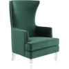 Safavieh Couture Geode Modern Wingback Chair(Forest Green)