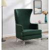 Safavieh Couture Geode Modern Wingback Chair(Forest Green)