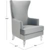 Safavieh Couture Geode Modern Wingback Chair(Light Silver)