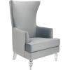 Safavieh Couture Geode Modern Wingback Chair(Light Silver)