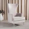 Safavieh Couture Geode Modern Wingback Chair(Pale Taupe)