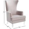Safavieh Couture Geode Modern Wingback Chair(Pale Taupe)