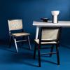 Safavieh Couture Hattie 19-inch Black and Natural Rattan Dining Chair (Set of 2)(Black / Natural)