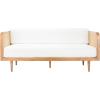 Safavieh Couture Helena French Mid-Century Natural and Beige Rattan Daybed(Natural)