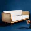 Safavieh Couture Helena French Mid-Century Natural and Beige Rattan Daybed(Natural)