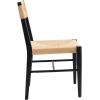 Safavieh Couture Home Collection Cody Black/Natural Rattan Living Room Dining Accent Chair (Fully Assembled) -Set of 2 SFV4104A-SET2(Black / Natural)
