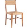 Safavieh Couture Home Collection Cody Black/Natural Rattan Living Room Dining Accent Chair (Fully Assembled) -Set of 2 SFV4104A-SET2(Natural)