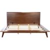 Safavieh Couture Home Collection Moxie Walnut Mid-Century No Box Spring Required King Bed SFV4112A-K-3BX