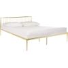 Safavieh Couture Home Eliza Contemporary Gold Metal Bed, Queen(Gold)