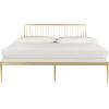 Safavieh Couture Home Eliza Contemporary Gold Metal Bed, Queen(Gold)