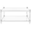 Safavieh Couture Home Isabelle Glam Silver Acrylic Coffee Table(Silver)