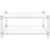 Safavieh Couture Home Isabelle Glam Silver Acrylic Coffee Table(Silver)