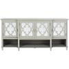 Safavieh Couture Home Juliette Contemporary Grey Mirrored Sideboard(Grey)