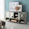 Safavieh Couture Home Juliette Contemporary Grey Mirrored Sideboard(Grey)