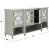 Safavieh Couture Home Juliette Contemporary Grey Mirrored Sideboard(Grey)