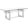 Safavieh Couture Home Montrelle Glam Silver Acrylic Glass Top Coffee Table