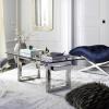 Safavieh Couture Home Montrelle Glam Silver Acrylic Glass Top Coffee Table
