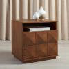 Safavieh Couture Home Patty Modern Black 2-drawer Nightstand(Light Acacia)
