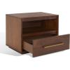 Safavieh Couture Mallory Dark Chocolate 1-Drawer Storage Nightstand(Brown)