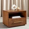 Safavieh Couture Mallory Dark Chocolate 1-Drawer Storage Nightstand(Brown)