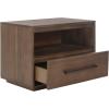Safavieh Couture Mallory Dark Chocolate 1-Drawer Storage Nightstand(Dark Chocolate)