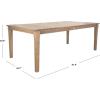 Safavieh Couture Patio Dominica Natural Wooden Outdoor Dining Table