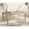 Safavieh Couture Patio Dominica Natural Wooden Outdoor Dining Table