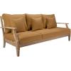 Safavieh Couture Patio Martinique Natural and White Wood Outdoor Sofa, Natural/White(Natural/Brown)
