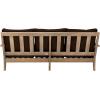 Safavieh Couture Patio Martinique Natural and White Wood Outdoor Sofa, Natural/White(Natural/Dark Brown)