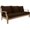 Safavieh Couture Patio Martinique Natural and White Wood Outdoor Sofa, Natural/White(Natural/Dark Brown)