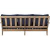 Safavieh Couture Patio Martinique Natural and White Wood Outdoor Sofa, Natural/White(Natural/Navy)